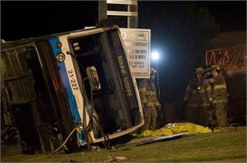 Two dead after bus, cars collide in Montreal