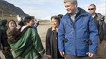 Harper heads to Nunavut gold mine