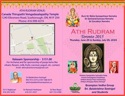 Athirudram Toronto 2015