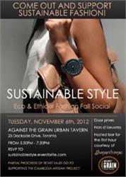 SUSTAINABLE STYLE: Eco & Ethical Fashion Fall Social 